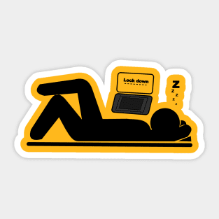 LOCK DOWN Sticker